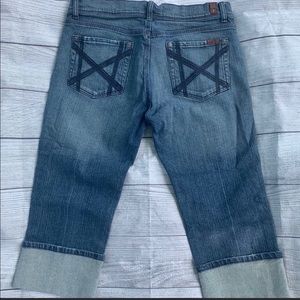 7 For all mankind cropped jeans